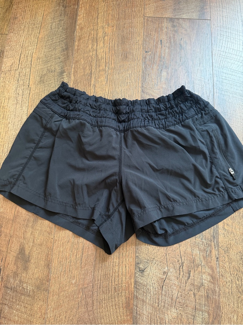 lululemon athletica Black Ruched Waist Athletic Shorts